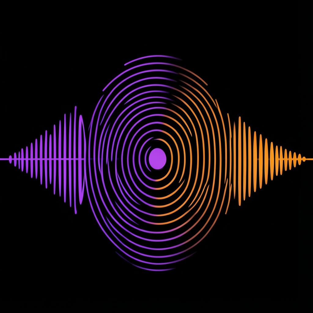 Abstract Purple Burger podcast signal artwork